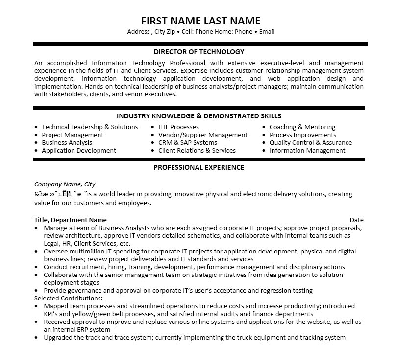 Microsoft Resume Templates