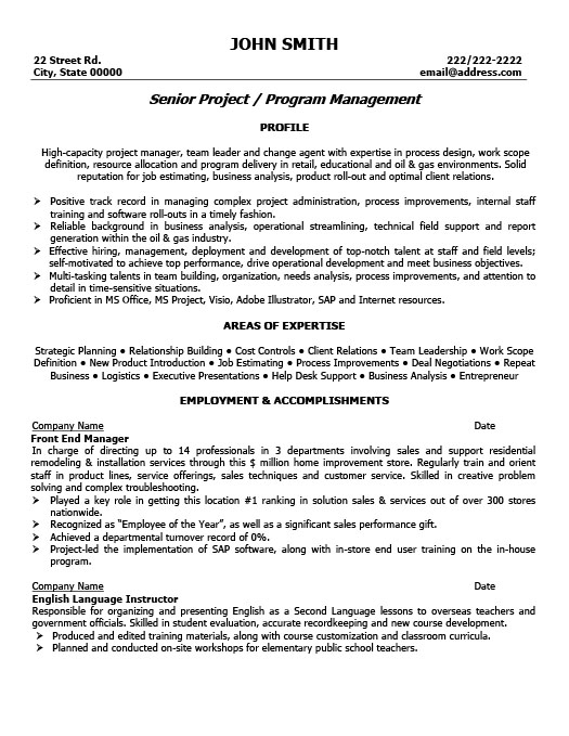 Front End Manager Resume Template Premium Resume Samples Example