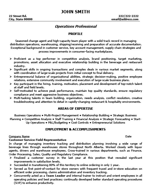  Customer Care Representative Resume Customer Care Representative 