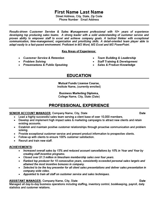 Senior Account Manager Resume Template Premium Resume Samples Example